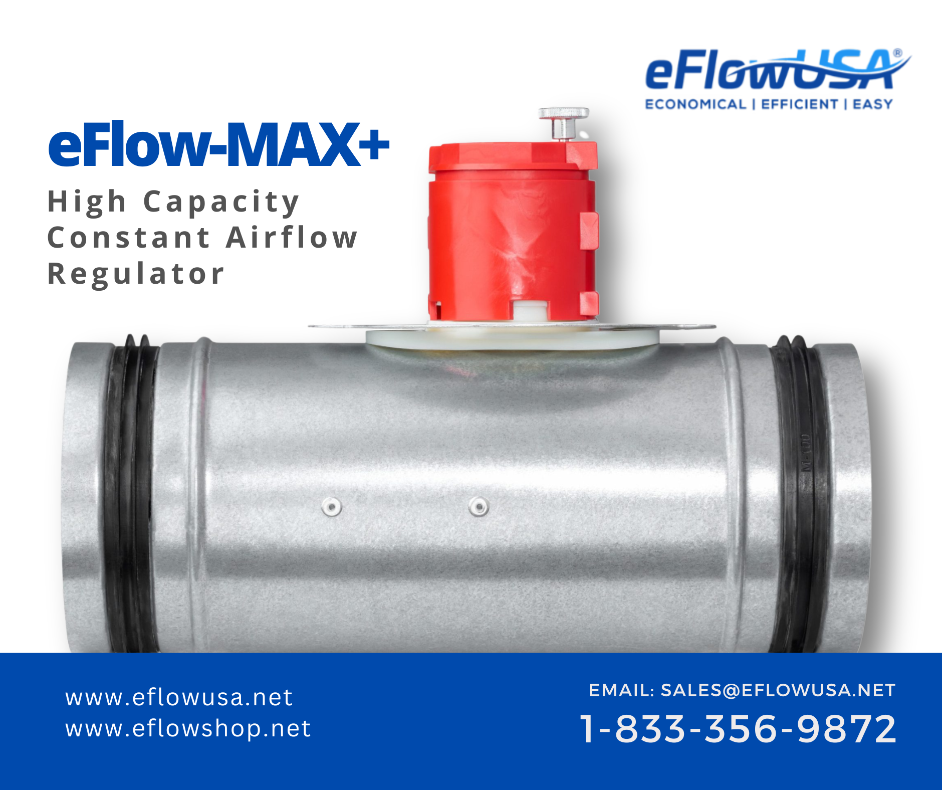 eFlow-MAX+ High Capacity Constant Airflow Regulator: Precision, Efficiency, and Control